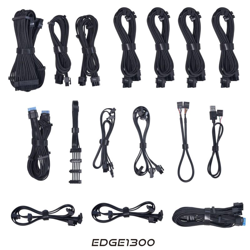 Захранващ блок Lian Li EDGE EG1300 Black 1300W 80+ Platinum PCIe 5.1, ATX 3.1 - Image 9