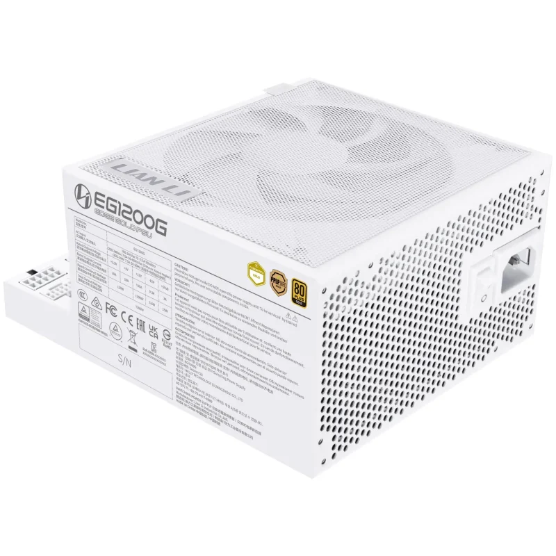 Захранващ блок Lian Li EDGE 1200W 80+ Gold PCIe 5.1, ATX 3.1 - Бяло - Image 4