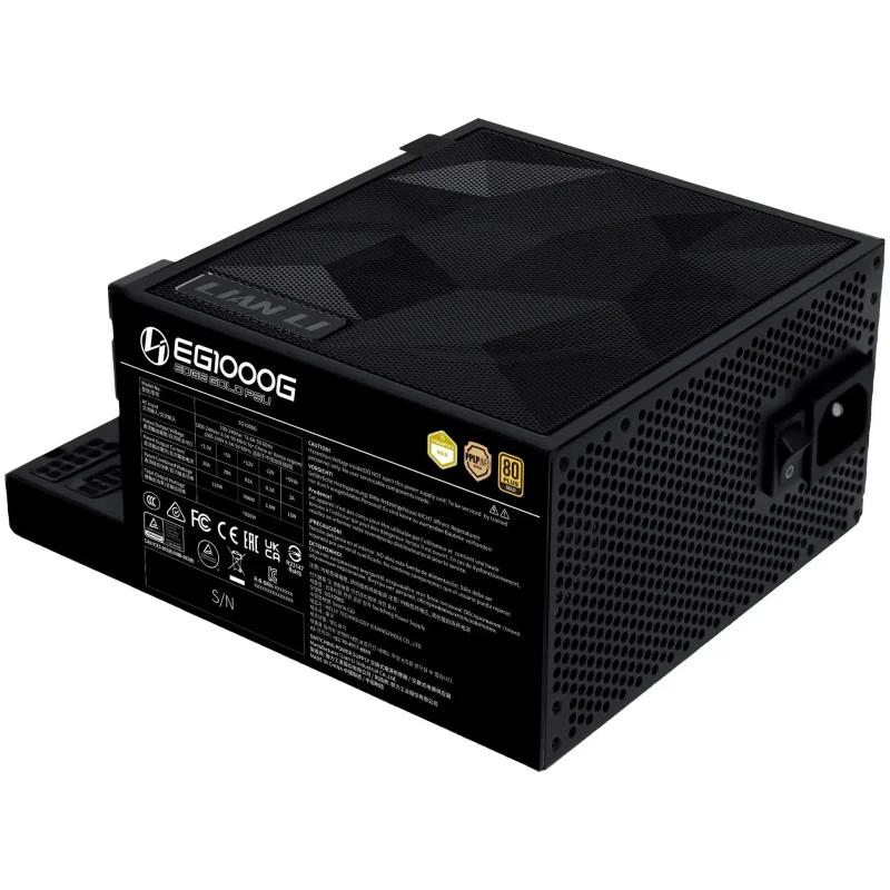 Захранващ блок Lian Li EDGE 1000W 80+ Gold PCIe 5.1, ATX 3.1 - Черно - Image 6