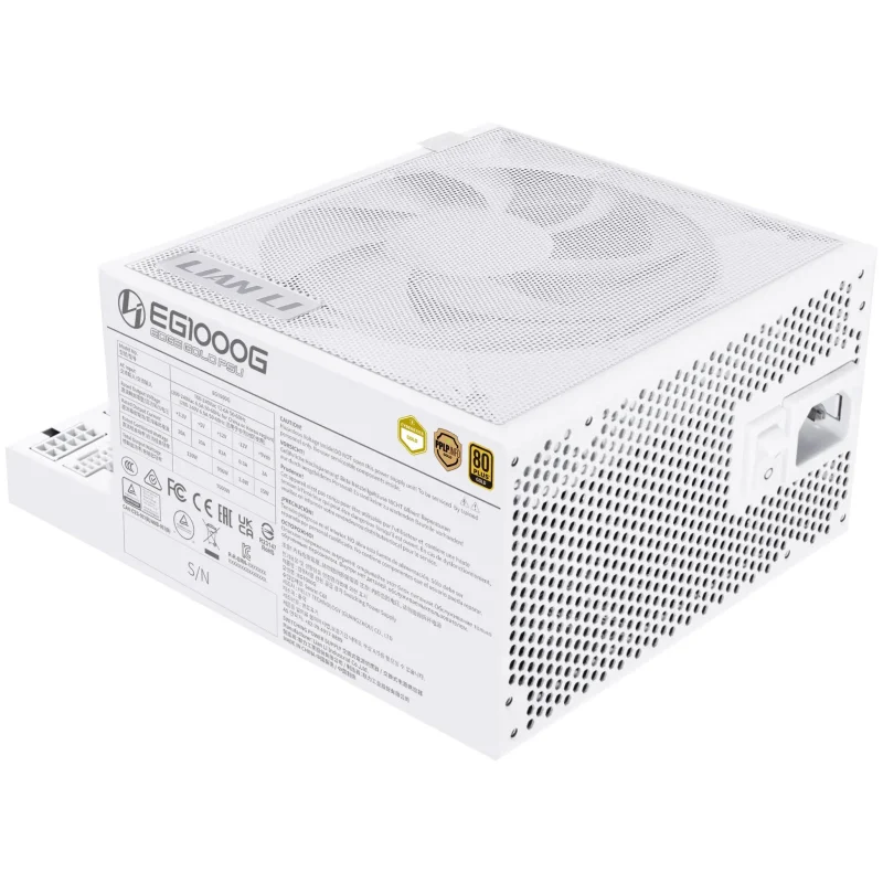 Захранващ блок Lian Li EDGE 1000W 80+ Gold PCIe 5.1, ATX 3.1 - Бяло - Image 4