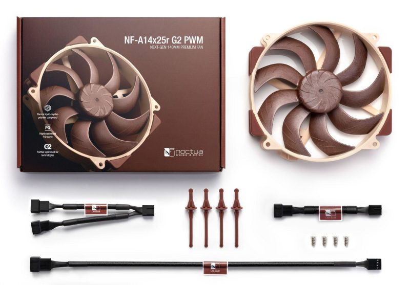 Вентилатор Noctua NF-A14x25r G2 PWM, 140mm - Image 4