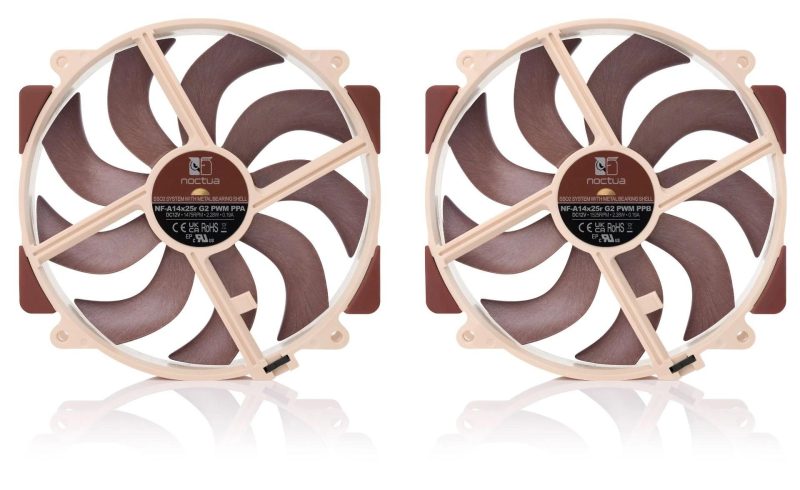 Комплект вентилатори Noctua NF-A14x25r G2 PWM Sx2-PP, 2 x Fan 140mm - Image 3