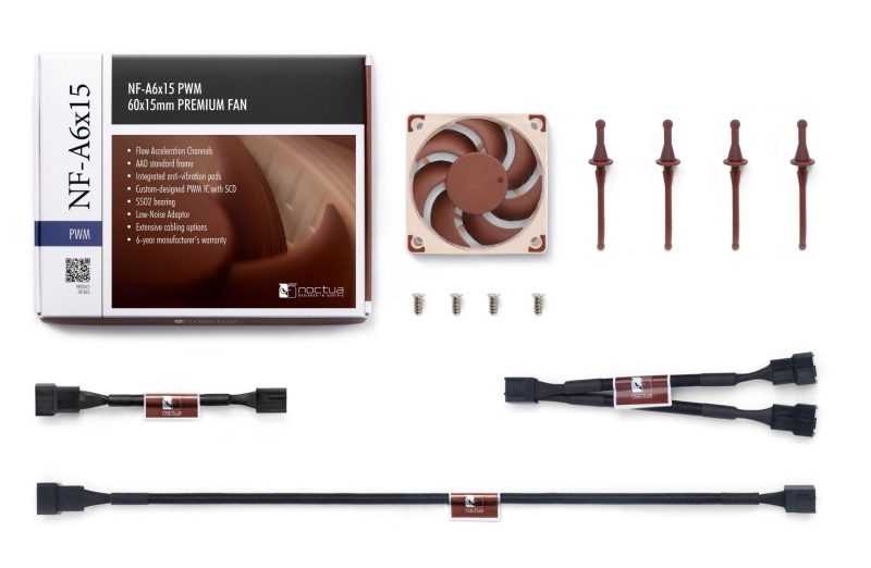 Вентилатор Noctua NF-A6x15 PWM, 60 x 60 x 15 mm - Image 5