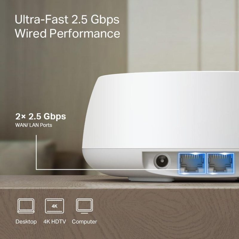 Меш система TP-LINK Deco BE25 (2-pack), BE3600, 2x 2.5GbE, Wi-Fi 7 - Image 7