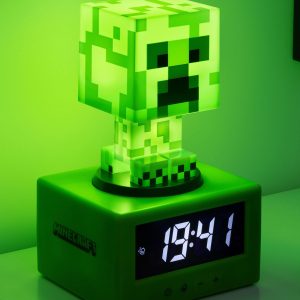 Часовник с аларма Paladone: Minecraft - Creeper Icon Alarm Clock, PP11369MCFV3 - Image 4