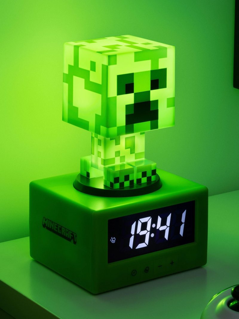 Часовник с аларма Paladone: Minecraft - Creeper Icon Alarm Clock, PP11369MCFV3 - Image 4