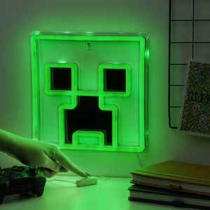 Лампа Paladone: Minecraft - Creeper Wall Mountable LED Neon Light, PP14020MCFVN - Image 5
