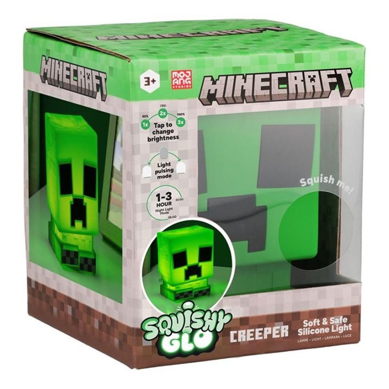 Лампа Paladone: Minecraft - Creeper SquishyGlo Silicone Light Rechargeable, PP14710MCF - Image 7
