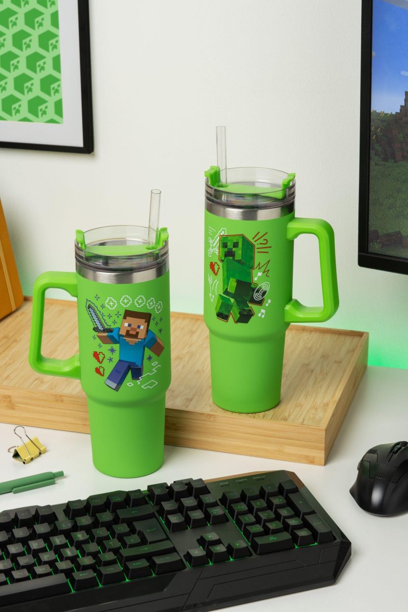 Чаша Paladone: Minecraft - Green 900ml Multiway Travel Cup Stra, PP14600MCF - Image 4