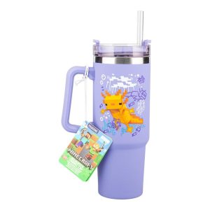 Чаша Paladone: Minecraft - Purple 900ml Multiway Travel Cup Straw,  PP14948MCF - Image 2