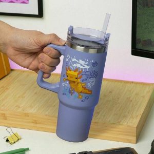 Чаша Paladone: Minecraft - Purple 900ml Multiway Travel Cup Straw,  PP14948MCF - Image 3