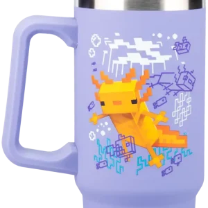 Чаша Paladone: Minecraft - Purple 900ml Multiway Travel Cup Straw,  PP14948MCF