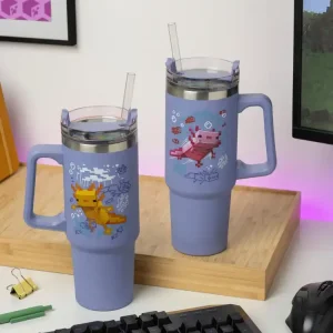 Чаша Paladone: Minecraft - Purple 900ml Multiway Travel Cup Straw,  PP14948MCF - Image 4