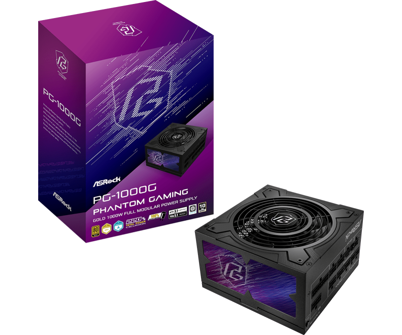 Захранващ блок ASRock Phantom Gaming 1000W 80+ Gold, PCIe 5.1 - Image 6