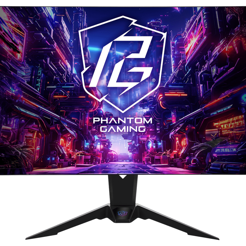 Геймърски Монитор ASRock PGO32UFS 32" OLED Dual Mode UHD/FHD 240/480Hz, 0.3ms