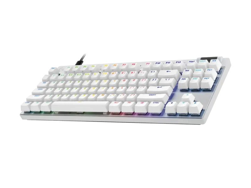 Геймърска механична клавиатура Logitech G Pro X Rapid TKL - White, magnetic-analog switch - Image 3