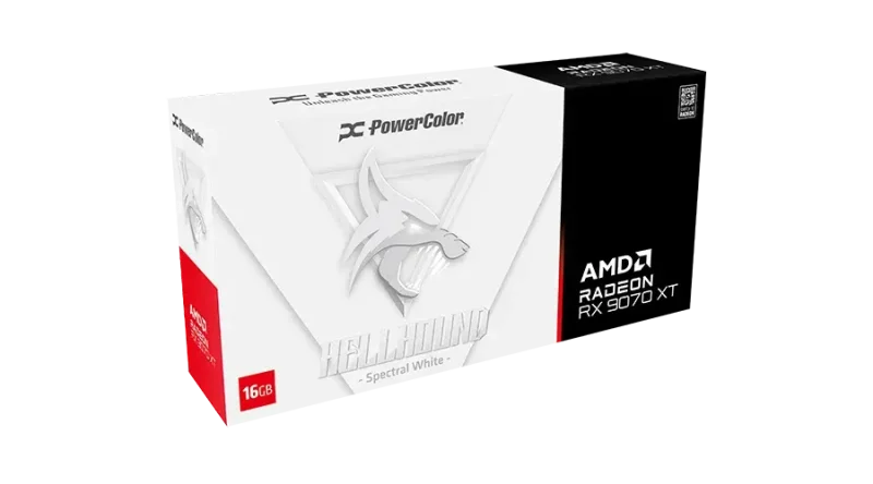 Видео карта PowerColor Radeon RX 9070 XT Hellhound White 16GB GDDR6 - Image 6