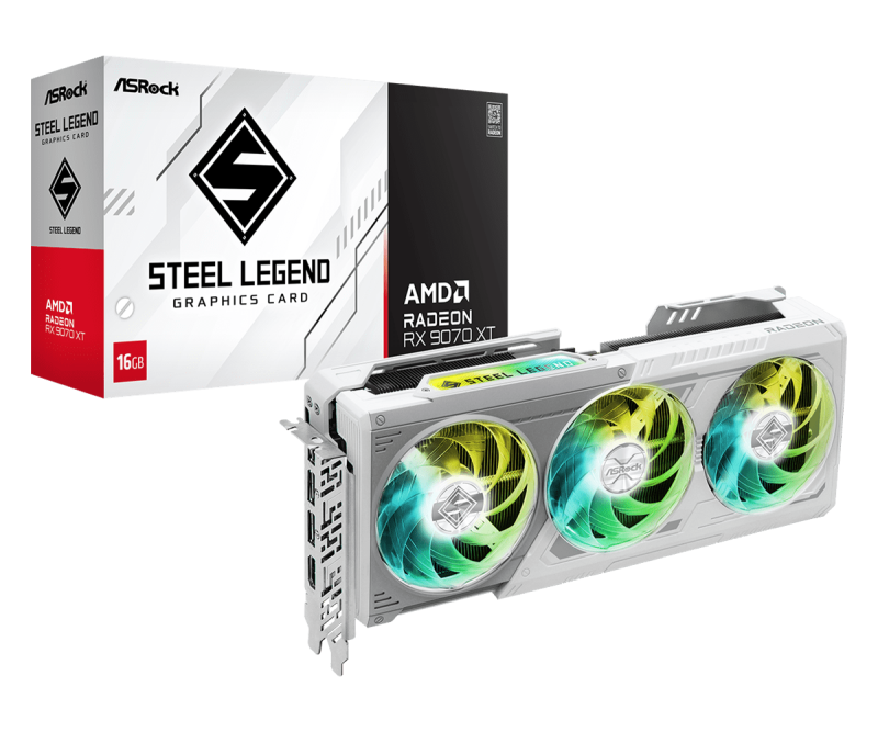 Видео карта ASRock RADEON RX 9070 XT STEEL LEGEND 16GB GDDR6 - Image 6