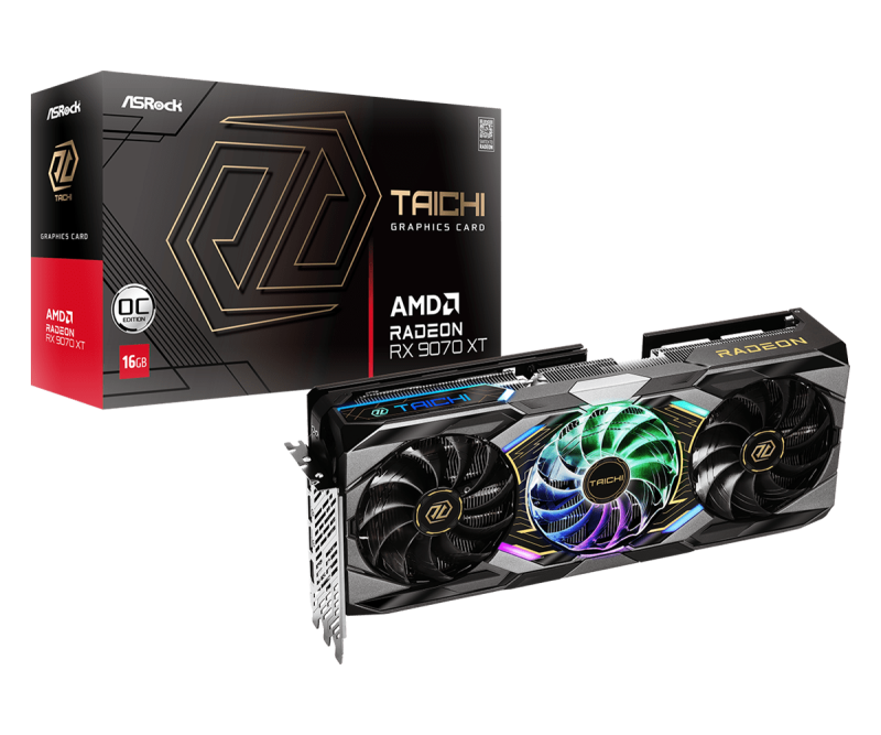Видео карта ASRock RADEON RX 9070 XT TAICHI OC 16GB GDDR6 - Image 6