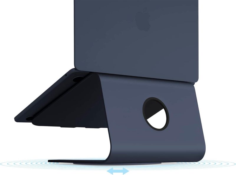 Поставка за лаптоп Rain Design mStand360 with Swivel Base - Midnight - Image 2