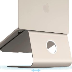 Поставка за лаптоп Rain Design mStand360 with Swivel Base - Starlight - Image 2