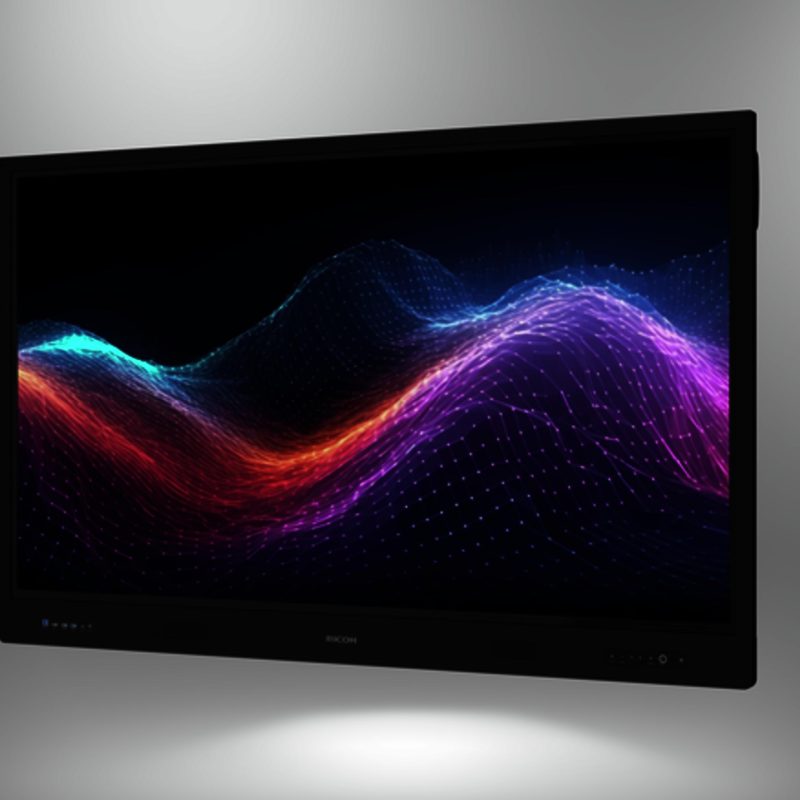 Интерактивен дисплей RICOH A7510, 75", 3840 x 2160, HDMI, DP, Android 13, USB, Мулти-тъч, Черен