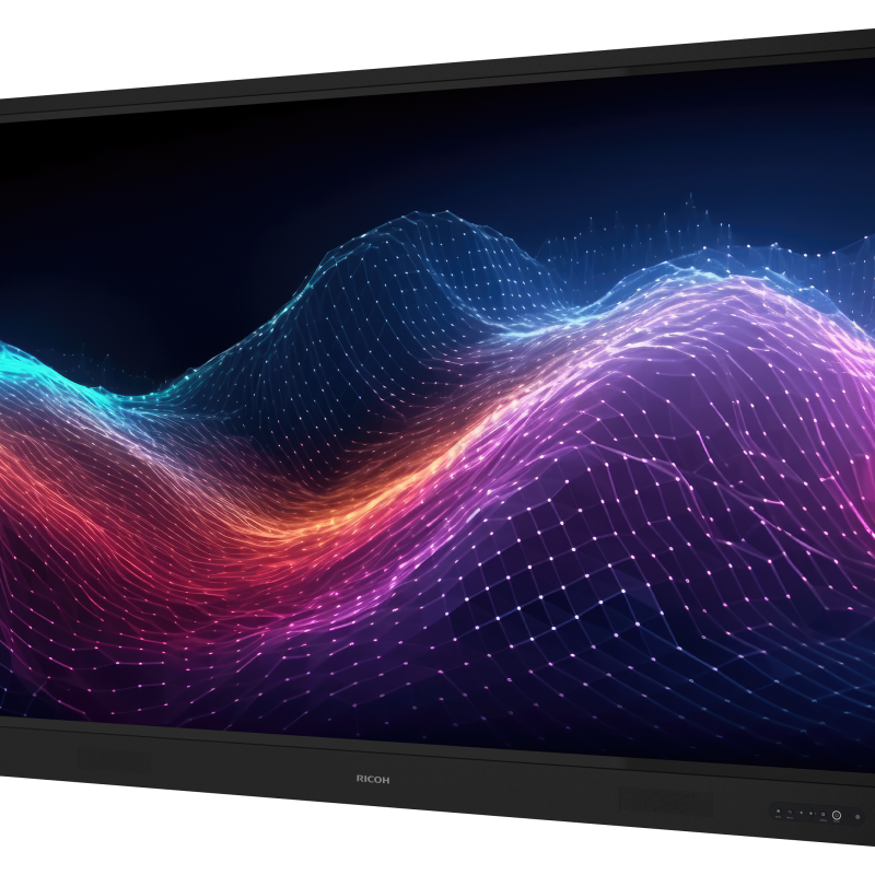 Интерактивен дисплей RICOH A8610, 86", 3840 x 2160, HDMI, DP, Android 13, USB, Мулти-тъч, Черен