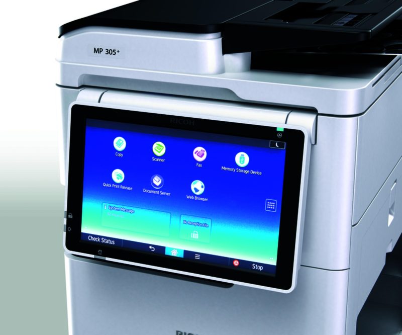 Mултифункционално черно-бяло офис устройство RICOH MP305+SPF, А4 (А3 байпас), 30 ppm, ARDF - Image 2