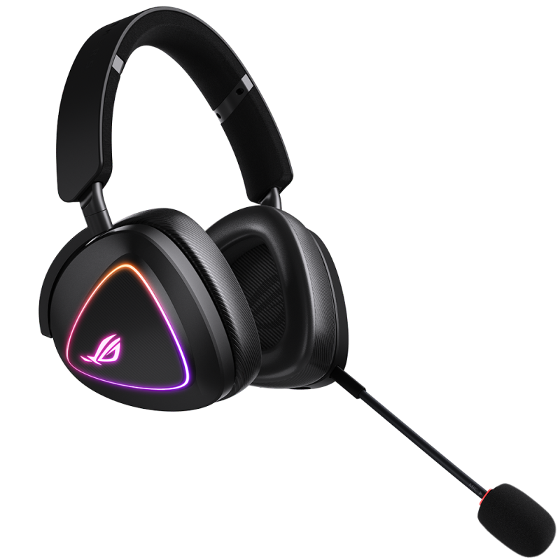 Геймърски безжични слушалки ASUS ROG Delta II - USB-C, Aura Sync RGB - Image 2
