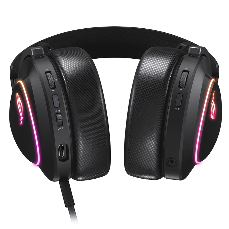 Геймърски безжични слушалки ASUS ROG Delta II - USB-C, Aura Sync RGB - Image 6