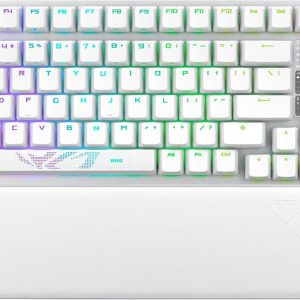 Геймърска безжична Клавиатура ASUS ROG Strix Scope II 96 - Moonlight White