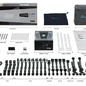 Захранващ блок Seasonic PRIME TX-1300, 1300W, 80+ Titanium, PCIe Gen5 - Image 9