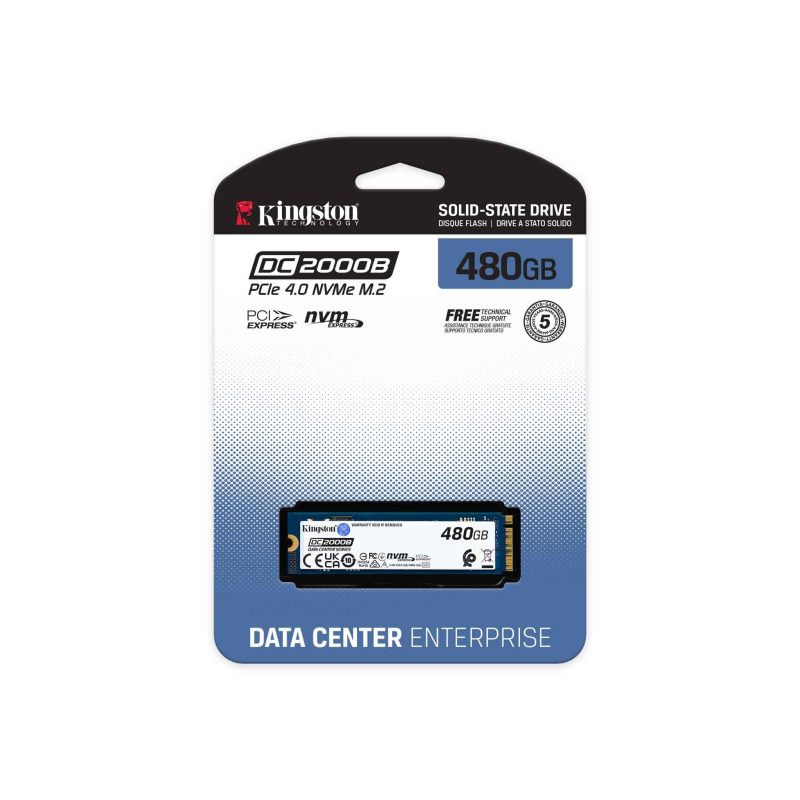 SSD KINGSTON DC2000B Data Center M.2-2280 PCIe 4.0 NVMe 480GB - Image 3