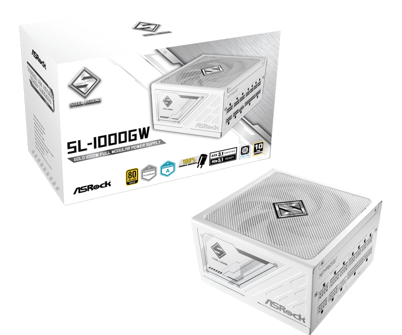 Захранващ блок ASRock Steel Legend White 1000W 80+ Gold - Image 6