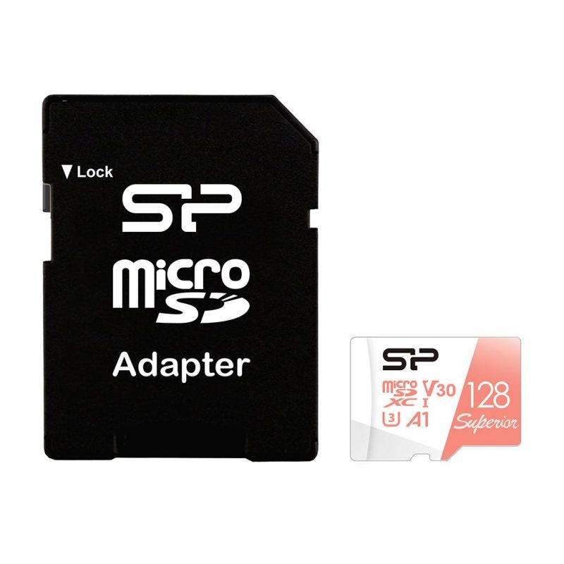Карта памет Silicon Power Superior 128GB, microSDXC, Class 10, SD Adapter - Image 2