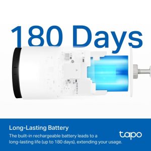 Охранителна WiFi камера TP-Link Tapo C410, Външен/вътрешен монтаж, WiFi - Image 10