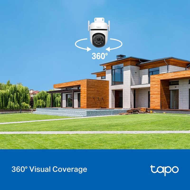 Външна охранителна WiFi камера TP-Link Tapo C520WS - 2K Pan/Tilt - Image 4
