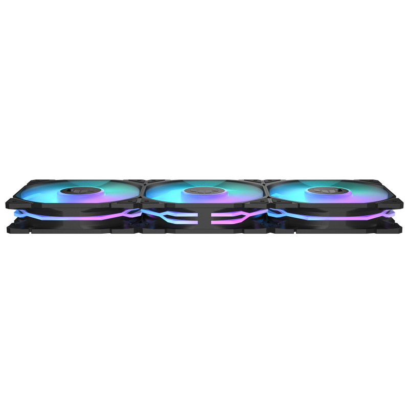 Комплект Вентилатори 3в1 ASUS TUF GAMING TR120 ARGB Reverse Black - Image 3