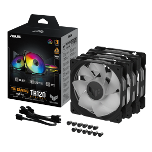 Комплект Вентилатори 3в1 ASUS TUF GAMING TR120 ARGB Reverse Black - Image 9