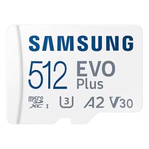 Карта памет Samsung EVO Plus, microSDXC, UHS-I, 512GB, Адаптер
