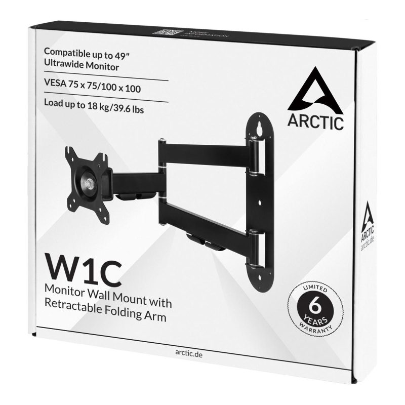 Стойка за монитор Arctic W1C - 49" с подвижно рамо за стена AEMNT00058A - Image 8