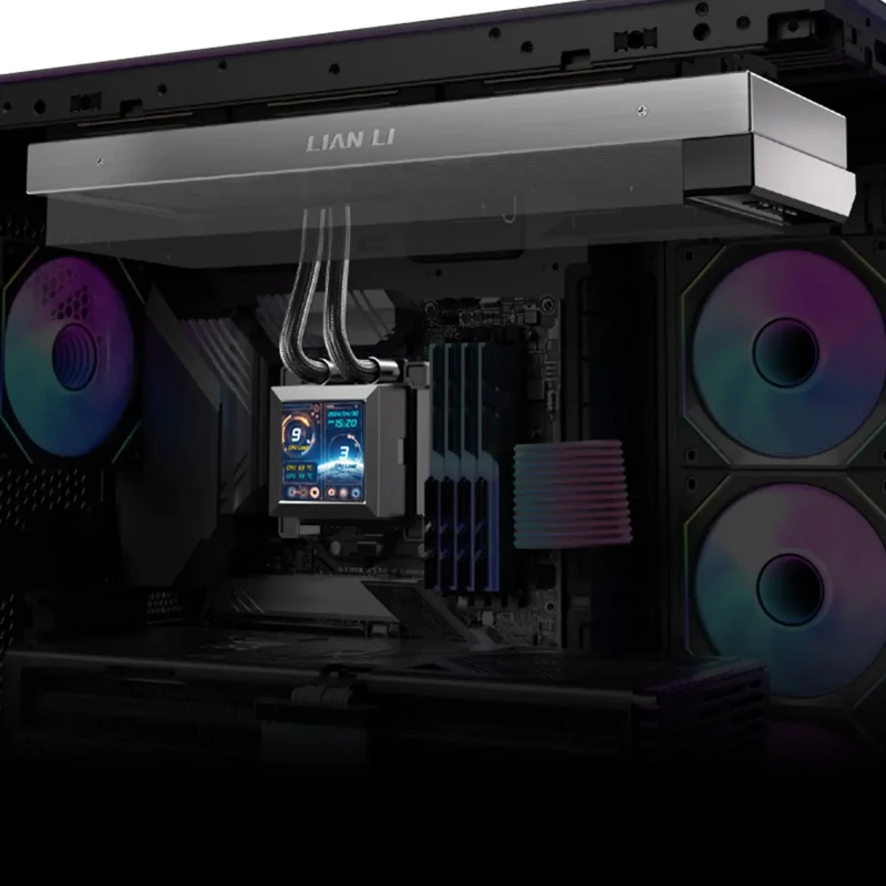 Охладител за процесор Lian Li HydroShift LCD 360 Fanless RGB - Черен - Image 3