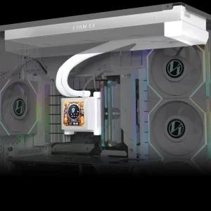 Охладител за процесор Lian Li HydroShift LCD 360 Fanless RGB - Бял - Image 3