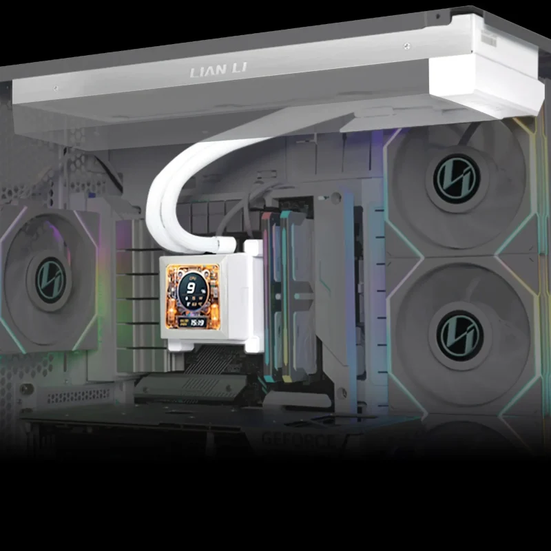 Охладител за процесор Lian Li HydroShift LCD 360 Fanless RGB - Бял - Image 3