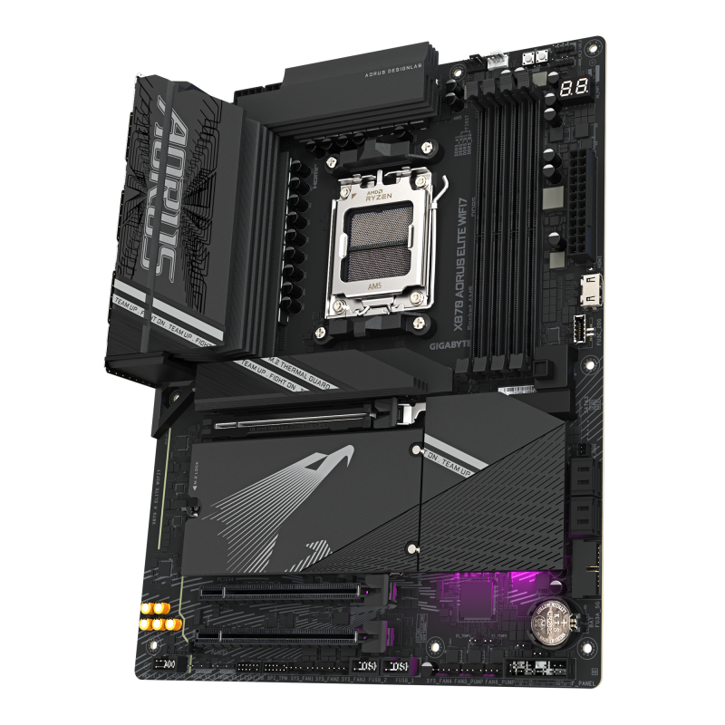 Дънна платка GIGABYTE X870 AORUS ELITE  WIFI 7, Socket AM5 - Image 2