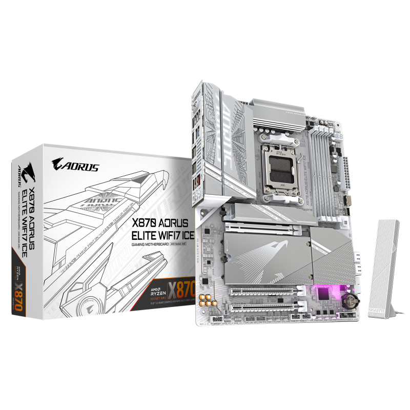 Дънна платка GIGABYTE X870 AORUS ELITE ICE WIFI 7, Socket AM5 - Image 6