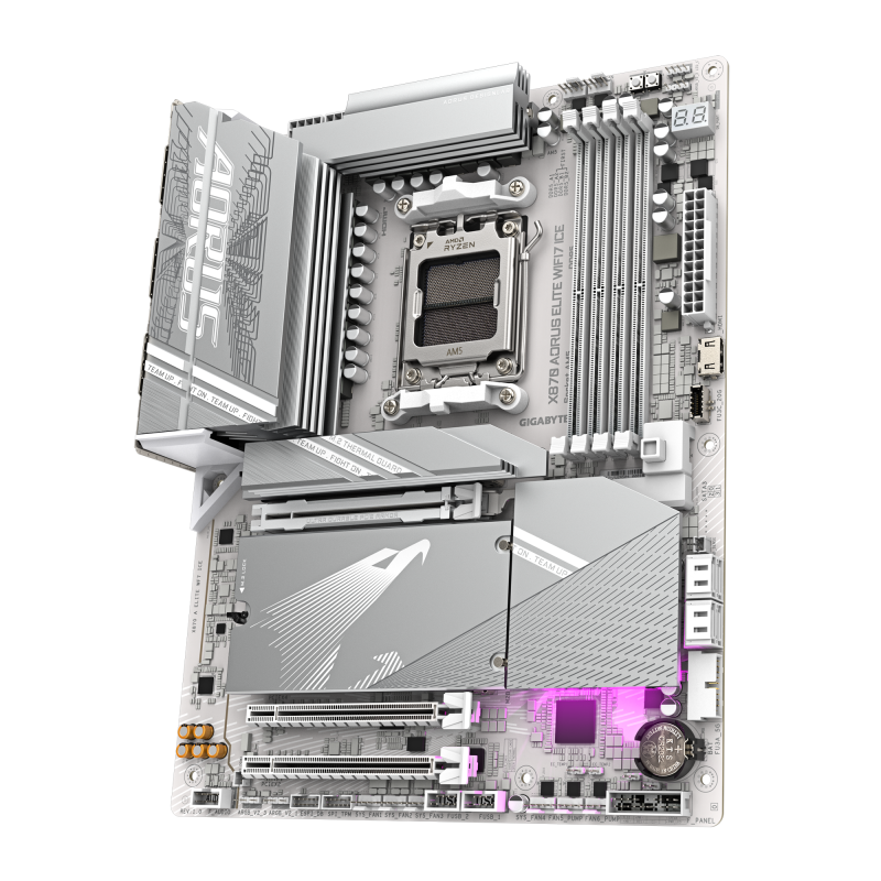 Дънна платка GIGABYTE X870 AORUS ELITE ICE WIFI 7, Socket AM5 - Image 3