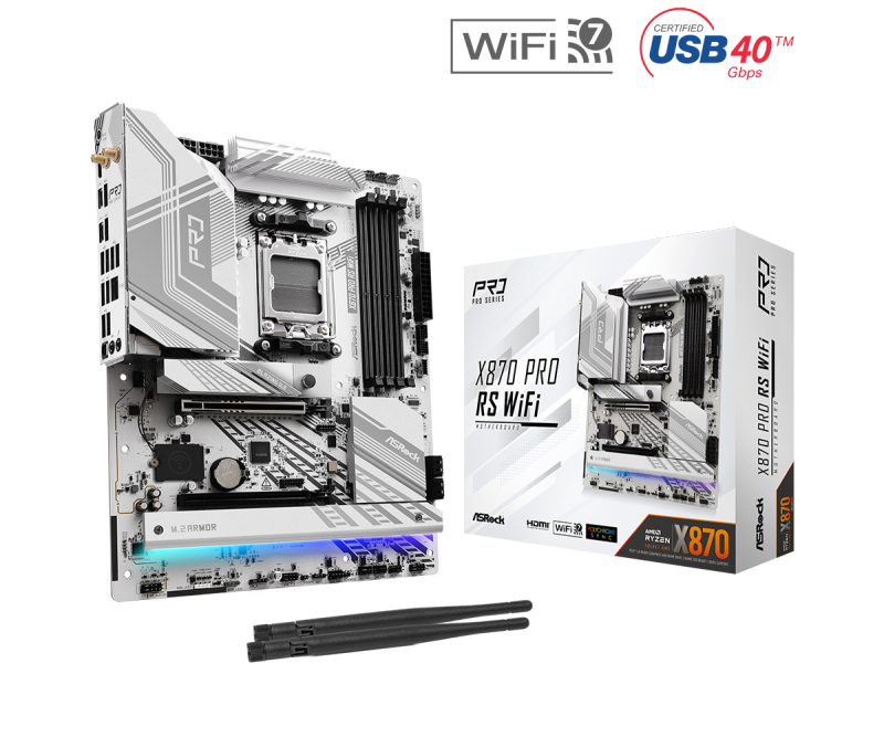 Дънна платка ASROCK X870 PRO RS WIFI, Socket AM5 - Image 6