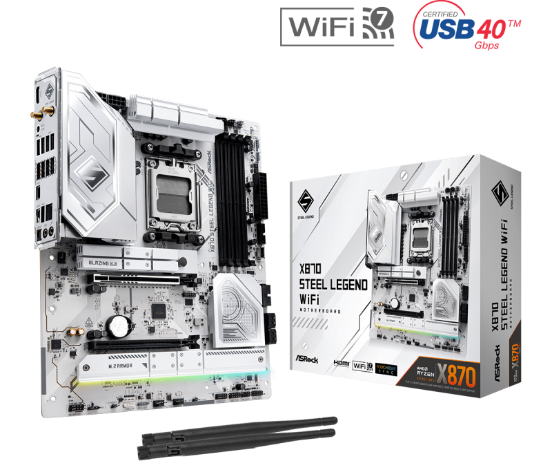 Дънна платка ASROCK X870 STEEL LEGEND WIFI, Socket AM5 - Image 5