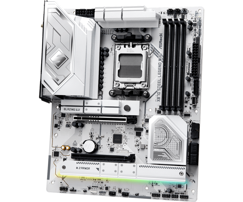 Дънна платка ASROCK X870 STEEL LEGEND WIFI, Socket AM5 - Image 2